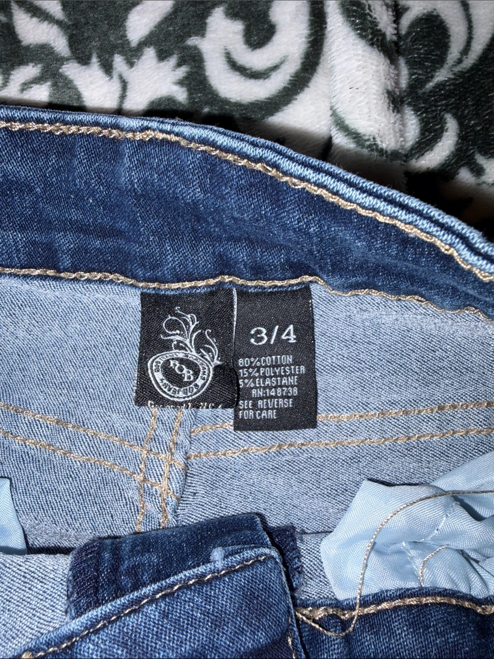 BDG Dark Blue Distressed Skinny Jeans - Picture 3 of 3